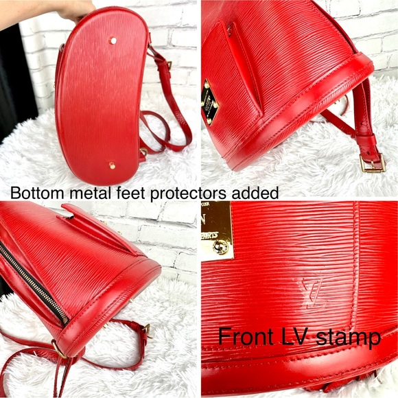Louis Vuitton Red Epi Leather Backpack Custom - Picture 11 of 16